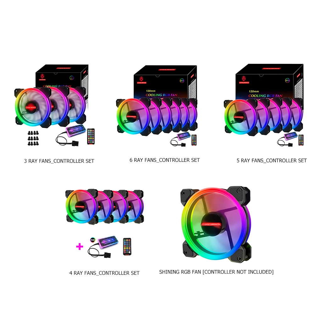120mm PC Kompiuterio Atveju Aušinimo Ventiliatorius Aušintuvo 6PIN Reguliuojamas RGB Led 12V Išjungti Ventilador PWM RGB Atveju Gerbėjų Reguliuoti Greičio Aura Sync