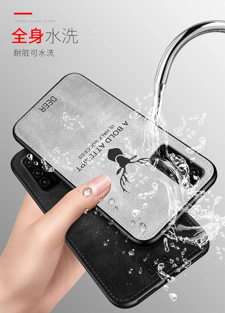 Samsung Galaxy A52 A72 5G Atveju Minkštos TPU+Kietojo audinio Elnias su Virvelę Plonas Apsauginis galinis Dangtelis Atveju 