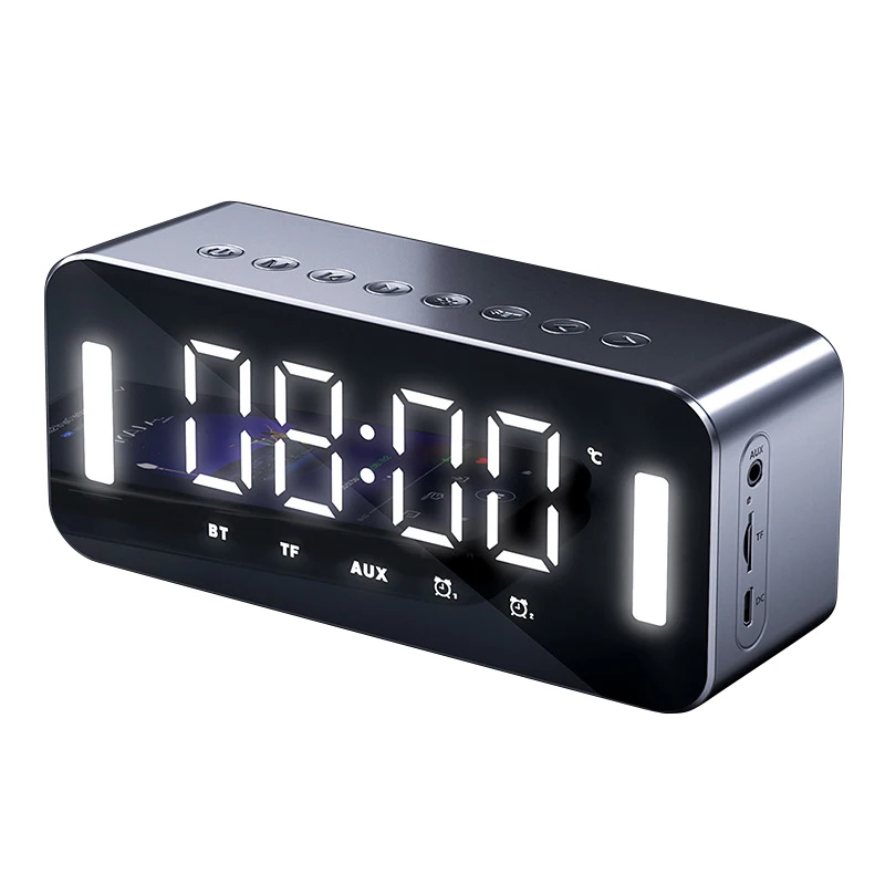 Žadintuvas LED Skaitmeninis Laikrodis, Laiko, Temperatūros Ekranas FM Radijas Belaidžio 