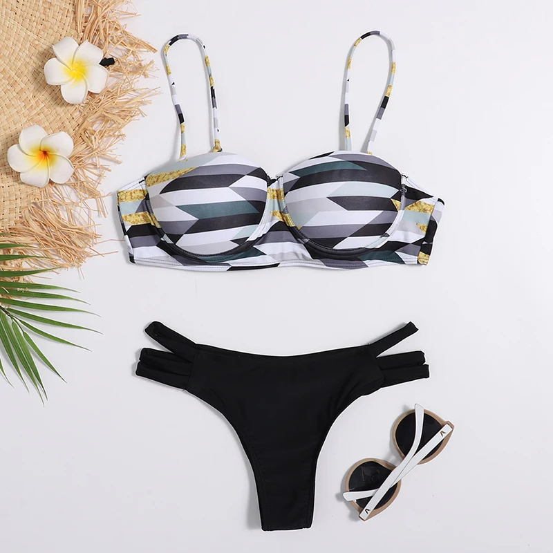 Seksualus Push-Up Bikinis 2021 Micro Maudymosi Kostiumėliai Moterims Juostele Bikinis Nustatyti Maudymosi Kostiumėlį, Kietas Paplūdimio Brazilijos Maudymosi Kostiumą, Vasarą Biquini