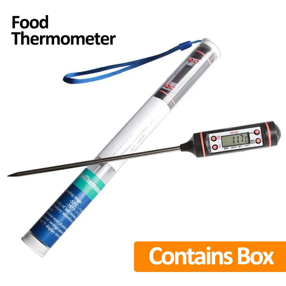 LCD Skaitmeninis Maisto Termometras, Skirtas GRILIS Elektroninis Virimo Maisto Zondas Mėsos Vandens, Pieno, Mėsos Termometras, Virtuvės Įrankiai Dropshipping