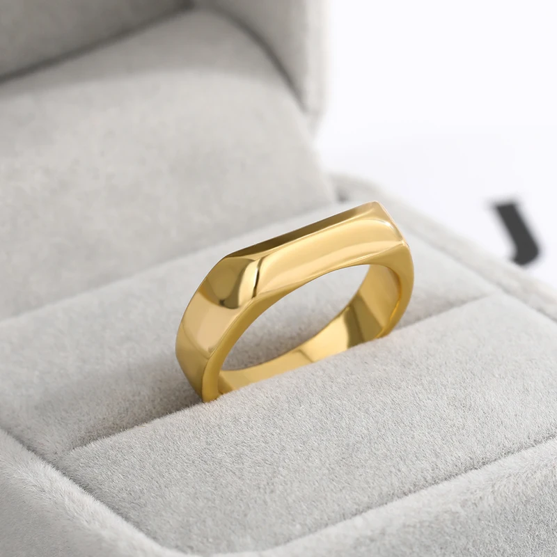 Moterų Žiedas Papuošalai 2020 Aukso Nerūdijančio Plieno Derliaus Pora Netaisyklingos Geometrinės Žiedas Reguliuoti Atidaryti rodomuoju Pirštu Aksesuarai Dovanos