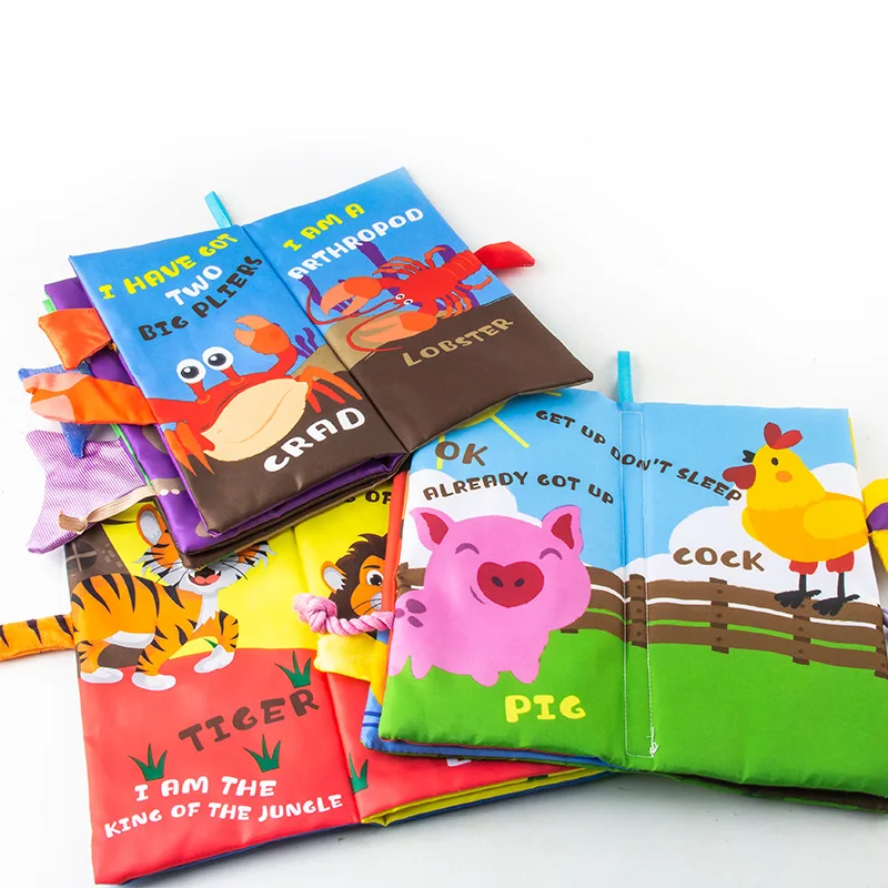 Montessori Žaislai Vaikams, Vaikams Audinys Knygos Istorija Interaktyvūs Žaislai Anksti Švietimo Knyga Pirštų Jutimo Intelektinės Plėtoti