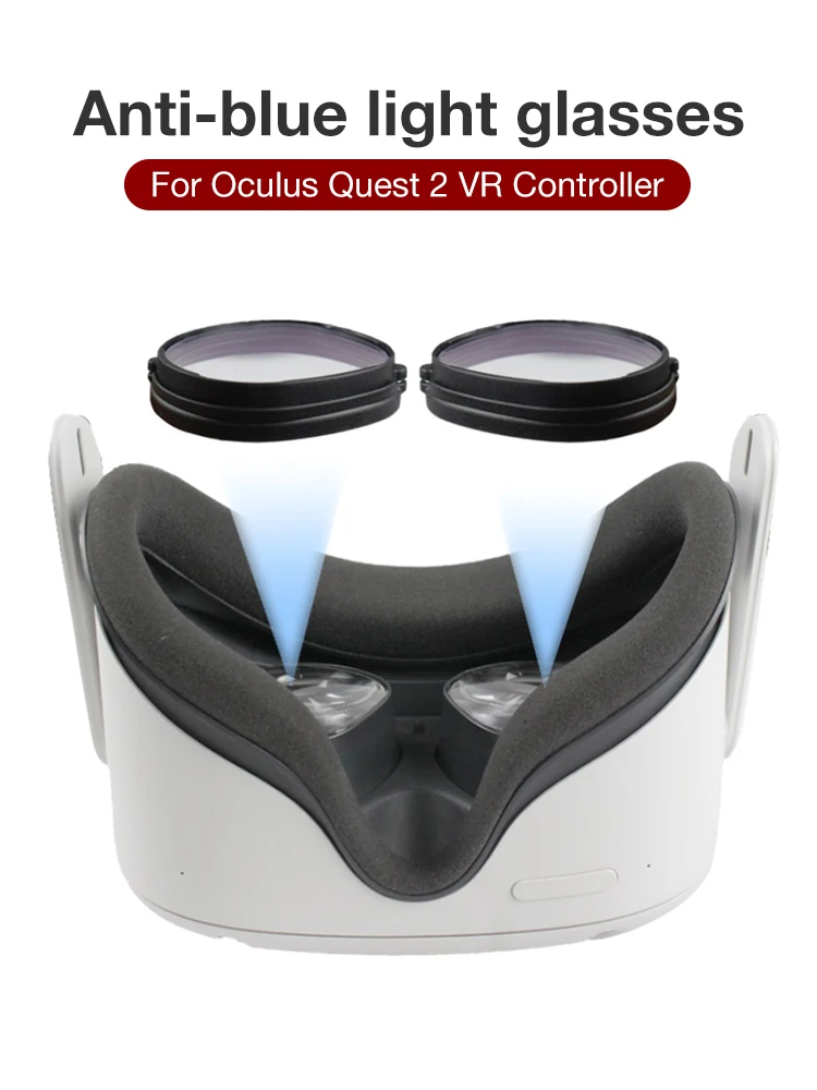 Už Oculus Quest 2 VR Akinius Magnetinio Akinių Anti-Blue Objektyvo Rėmas Įrašą Objektyvo Apsauga Oculus Quest2 VR Priedai