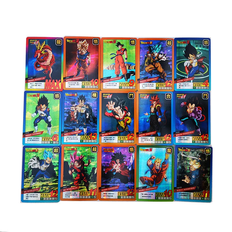 Nauja Originali Limited Edition Dragon Ball Super Z Pledas Flash Kortelės 54 Kortelių Kolekcijas stalo Žaidimas, Žaislai Vaikams