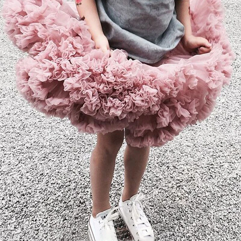 Nauji Kūdikių Mergaičių Tutu Sijonas Ballerina Purus Vaikų Baleto Sijonai Šalies Šokių Princesė Mergina Tiulio drabužius 2021