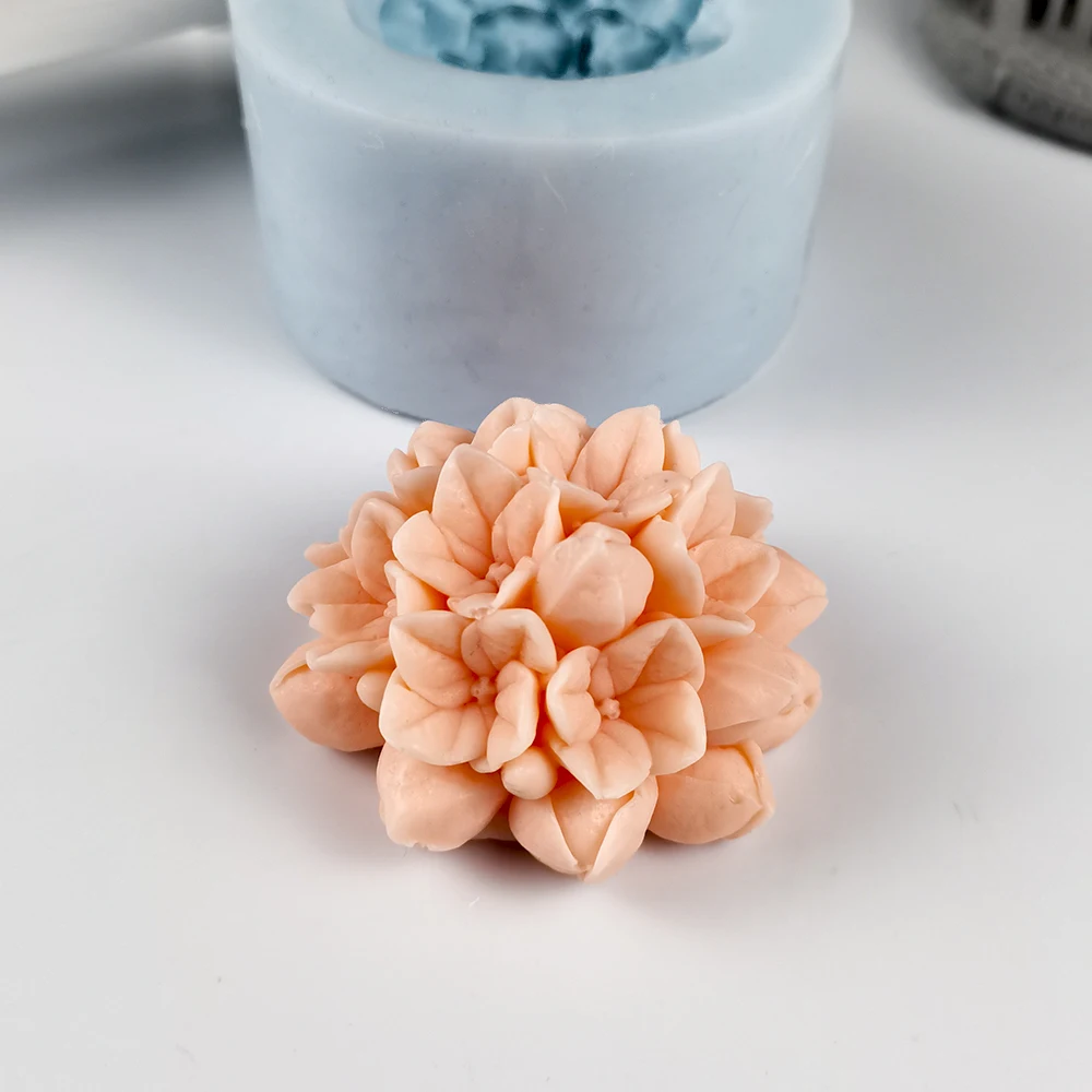 HC0283 PRZY Formų Silikono Hydrangea Gėlių Pelėsių Apdailos Augalų Muilo Formų Ochid Gėlių, Žvakių Liejimo formos Puokštė Priėmimo Molio