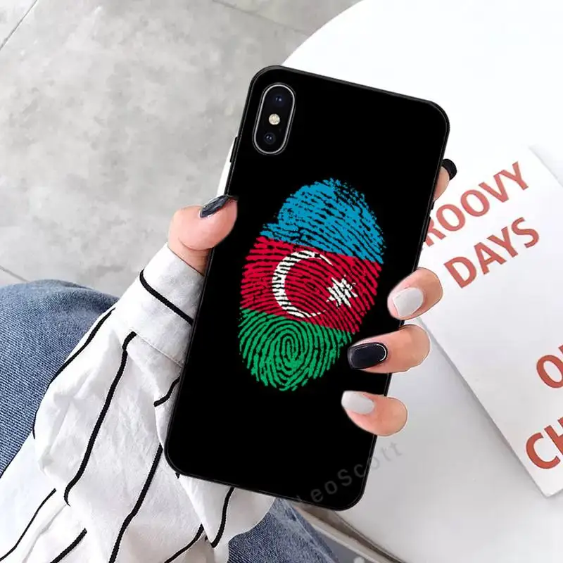 Azerbaidžano buta vėliavos Telefono dėklas skirtas iPhone 11 12 mini pro XS MAX 8 7 6 6S Plus X 5S SE 2020 XR