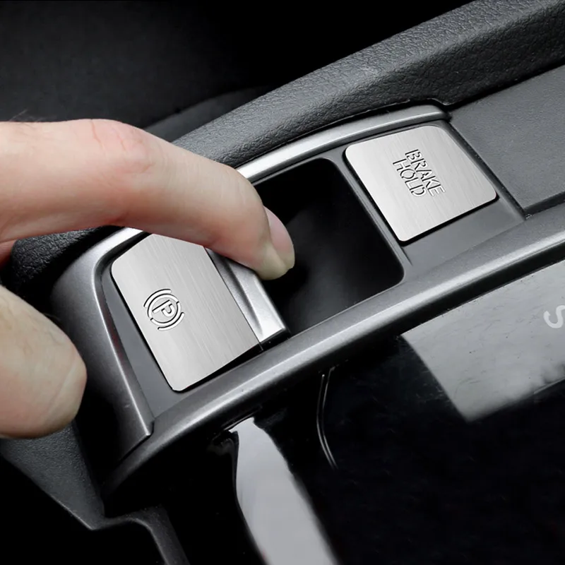 Elektroninis rankinis stabdis pleistras centrinio valdymo skydelio apdaila modifikacijos, priedai, reikmenys Honda Civic 10 2016 20 2021