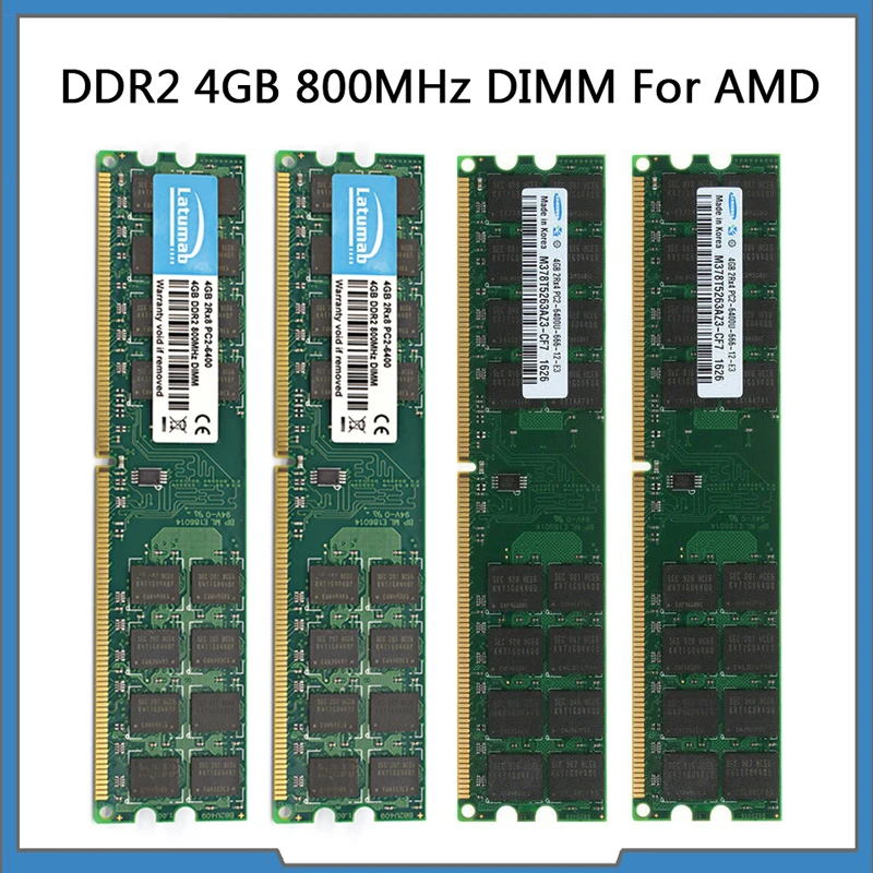 RAM DDR2 4GB 8GB 16GB 800MHz Darbalaukio Atminties Lustų rinkinys AMD CPU Plokštė PC2-6400 Atminties RAM, 240 Smeigtukai 1.8 V KOMPIUTERIO Atminties Modulis