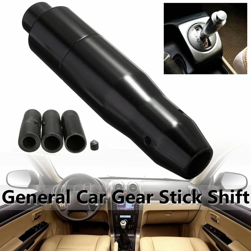 Automobilių Auto Shift Knob su Push Button, Pavarų Dėžė Stick Shifter Galva Labiausiai Automatinė Transporto priemonių (Juoda)
