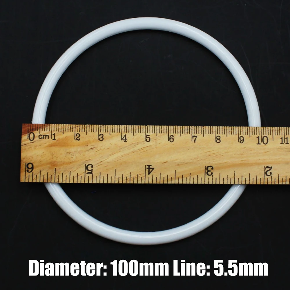 10vnt 50-350mm Balta Polypropylen Žiedas Žiedai 