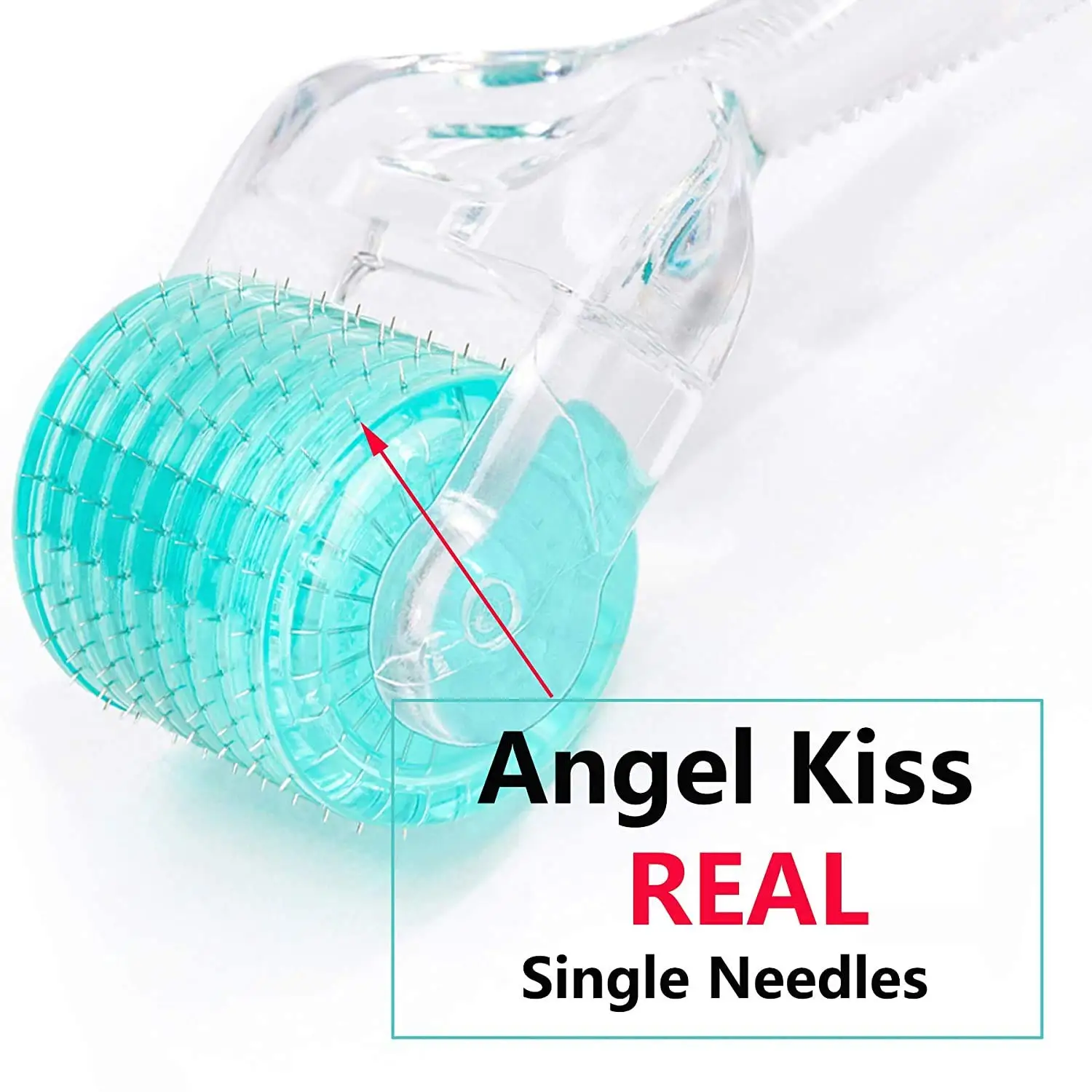 NEKILNOJAMOJO Adatos - Angel Kiss Derma Roller 192 Mikro Adatų 0,3 mm Atskirų Nerūdijančio Plieno Microneedles Kosmetikos Priemonė