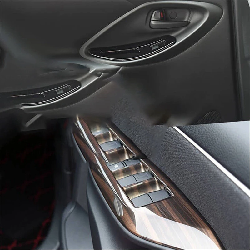 Automobilių Langų Stiklo Switch Panel Lango Pakėlimo Jungiklį Dekoratyvinis Dangtelis Toyota YARIS KRYŽIAUS 2020 2021