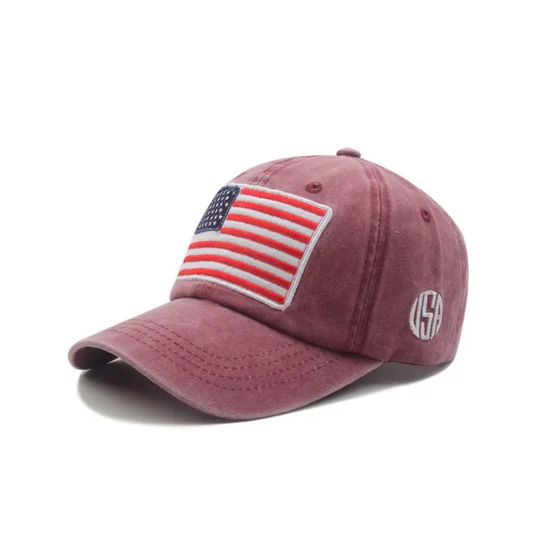 Pavasario ir vasaros naujų beisbolo kepuraitę medvilnės plauti Jungtinių amerikos valstijų vėliava išsiuvinėti Bžūp kietas atspalvis