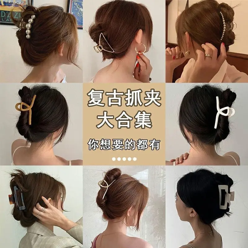 Korėjos Stiliaus Mados Moterų, Mergaičių, Akrilo Plaukų Žnyplės Plaukų Clips Apdangalai, Didelis Dydis Moterų Plaukų Aksesuarai mergaitėms plaukų segtukai