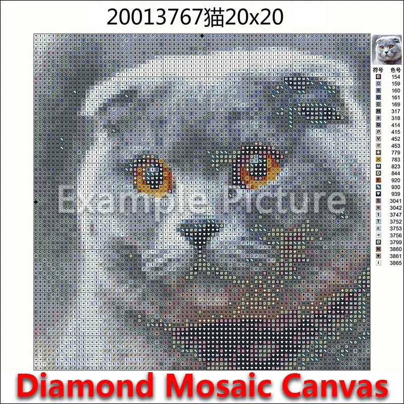 Kvadratiniu Diamond tapybos Spalvinga Gyvūnų 