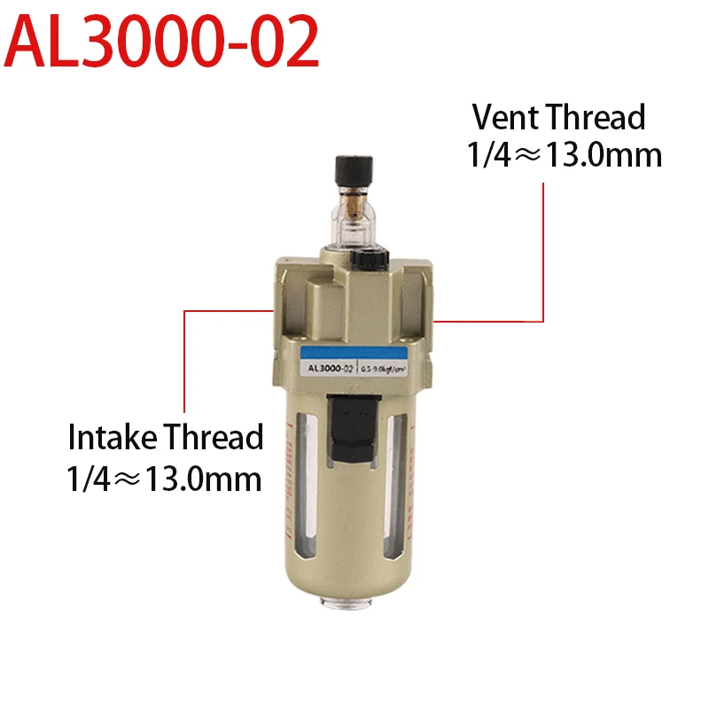 AL2000-02 AL Serija Pneumatinės Šaltinis Apdorojimo įrenginys Lubricator Filtras G1/4