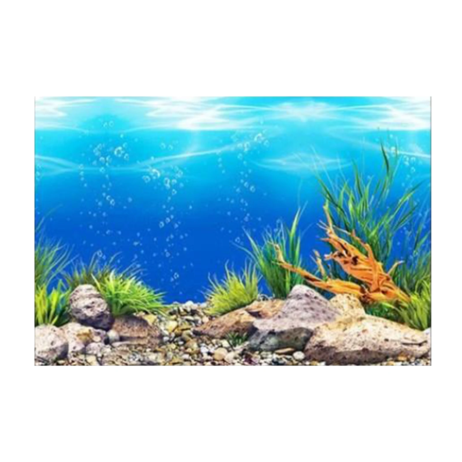 Akvariumo Fonas Plakatas Mėlynas Vandenynas, PVC lipnios Žuvų Bakas Fonas