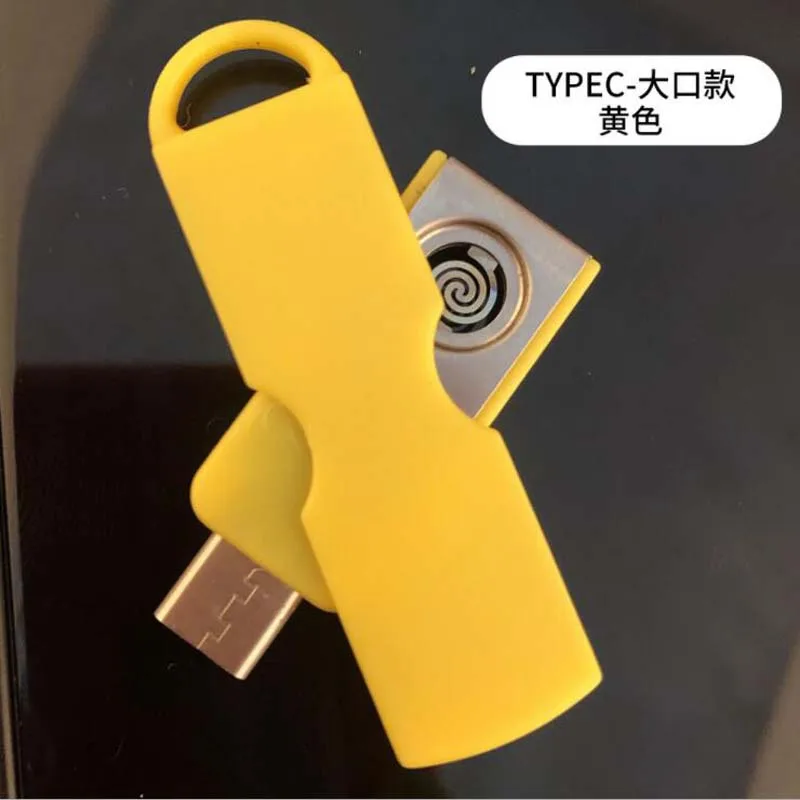 1PC USB TYPEC MIRCO Elektros Kelionės Cigarečių Degiklio Vėjo Žiebtuvėlių, Rūkyti Priedai