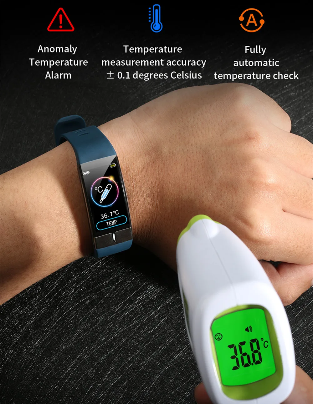 2021 NAUJAS 6 Smart Watch moterys vyrai EKG PPG Apyrankė Temperatūros Matavimo Širdies ritmas, Spaudimo Deguonies Sveikatos Apyrankę Smart Grupė