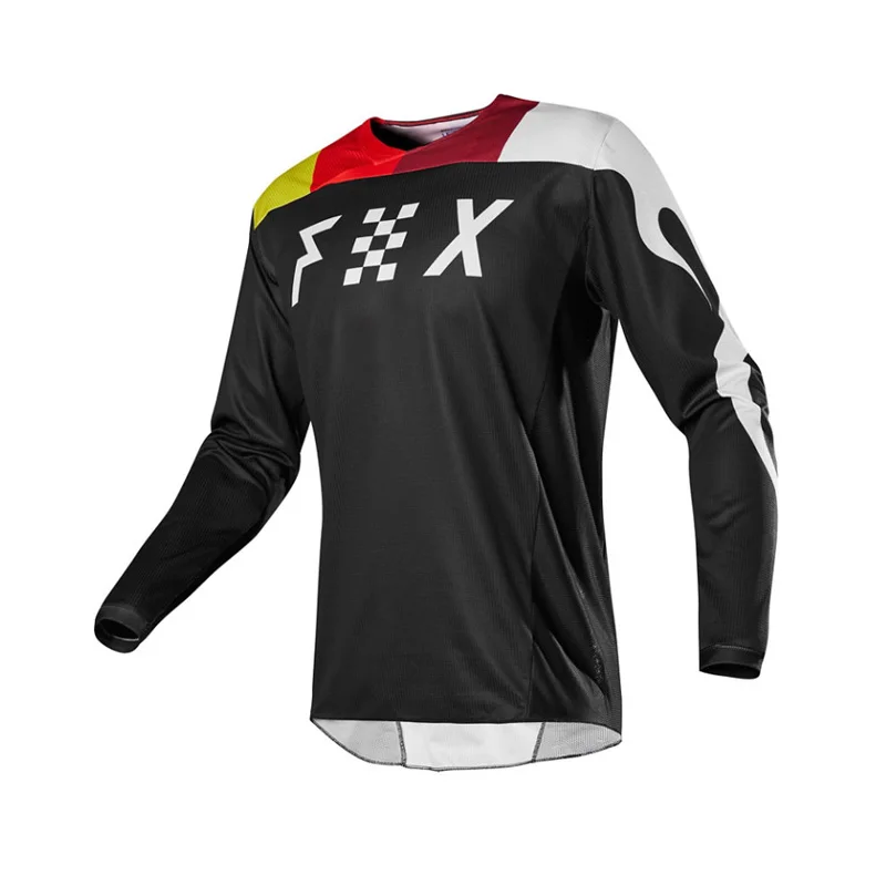 Moto Dviračių Jersey ilgomis Rankovėmis Dviračių Enduro Mtb Marškinėliai Kalnų T-shirt Camiseta Motokroso Mx Kalnų dviračiais Drabužių Fox Mtb