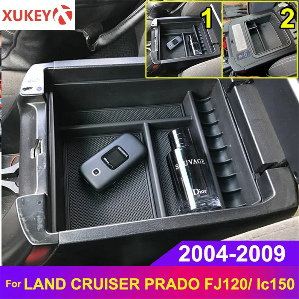 Toyota Land Cruiser 120 Prado 150 FJ120 KDJ 120 125 2004- 2008 2009 Automobilių Porankiu Laikymo Dėžutė Dėklas Konsolė Organizatorius