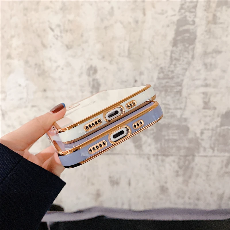 Electroplate atsparus smūgiams Telefono dėklas Skirtas iPhone 12 11 Pro Max X XR 7 8 Plus XS Max 12 Mini Prabanga Aukso Meilė Širdies Fundas Minkštas Rubisafe