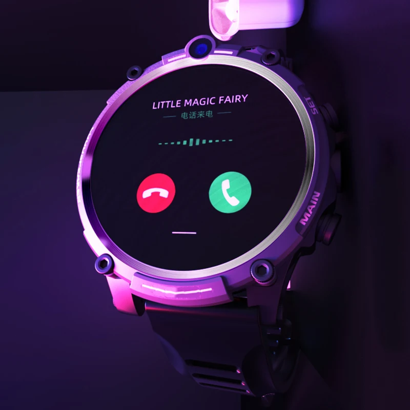 Smart Watch Vyrai Moterys 4G+128G Nepriklausomi Ryšio Vaizdo Skambučių IP67 Žiūrėti GPS WIFI BP HR Android 8.1 930 Mah Baterija Smartwatch