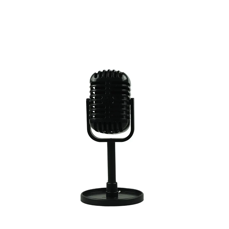 Klasikinis Retro Mikrofonas Srautų Prop Vintage Stiliaus Mic Universalus Stovas pasirodymą Gyvai, Karaoke Studiją Garso Mikrofonas