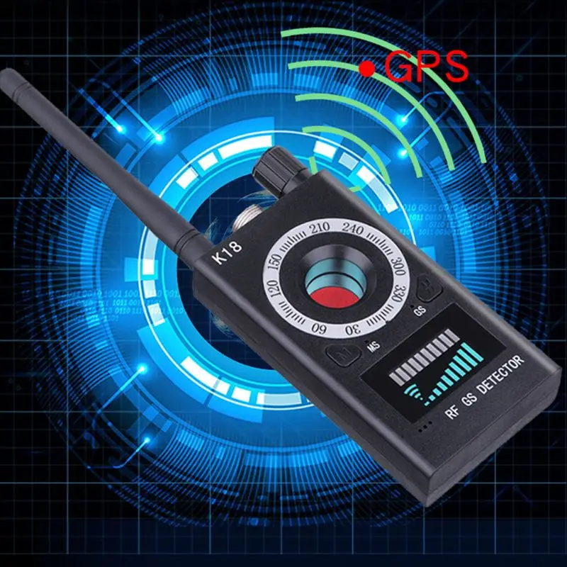 1MHz-6.5 GHz K18 Stabdžių RF Detektorius Kamera, Wireless Klaidą Aptikti GSM Klausymosi Prietaisas Finder Radijo Skaitytuvas