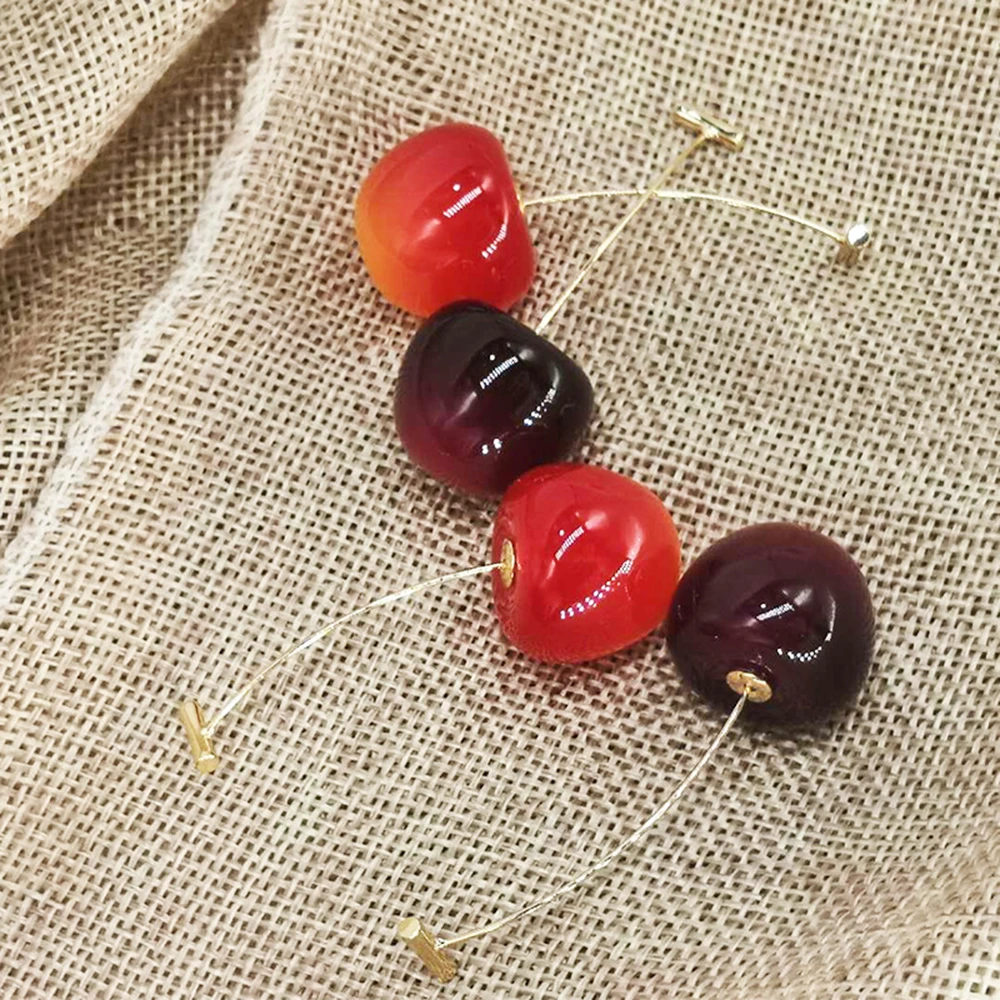 Raudonos vyšnių vaisių auskarai super pasakų temperamentas ilgi auskarai asmenybės laukinių saldus auskarai moterims