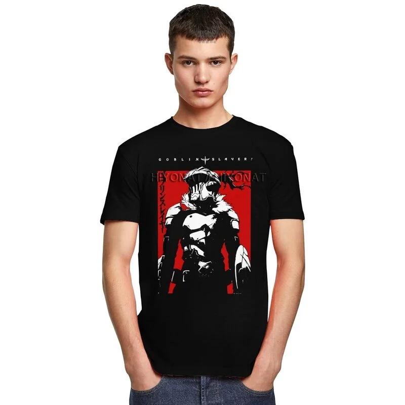 Derliaus Goblin Slayer Marškinėlius Vyrai Trumpas Rankovėmis Grafinis Marškinėliai Unikalus Otaku Dark Fantasy Anime, Manga, T-marškinėliai Medvilnė Tee Drabužiai