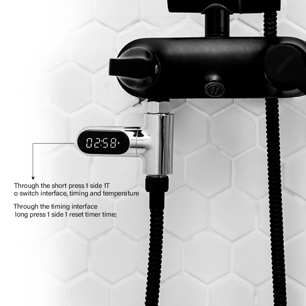 360° Besisukantis LED Ekranas, Skaitmeninis Vandens Temperatūra Elektros energijos Smart Ekranas Vonios kambarys Kūdikio Vonioje Dušo Termometras