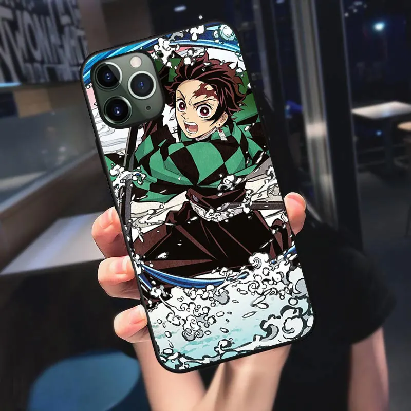 Kamado Nezuko Kimetsu Nr. Yaiba Demon Slayer TPU Minkštas Telefono dėklas skirtas IPhone 12 11 Pro Max 6 7 8 Plus X XR XSMAX Coque Padengti Funda