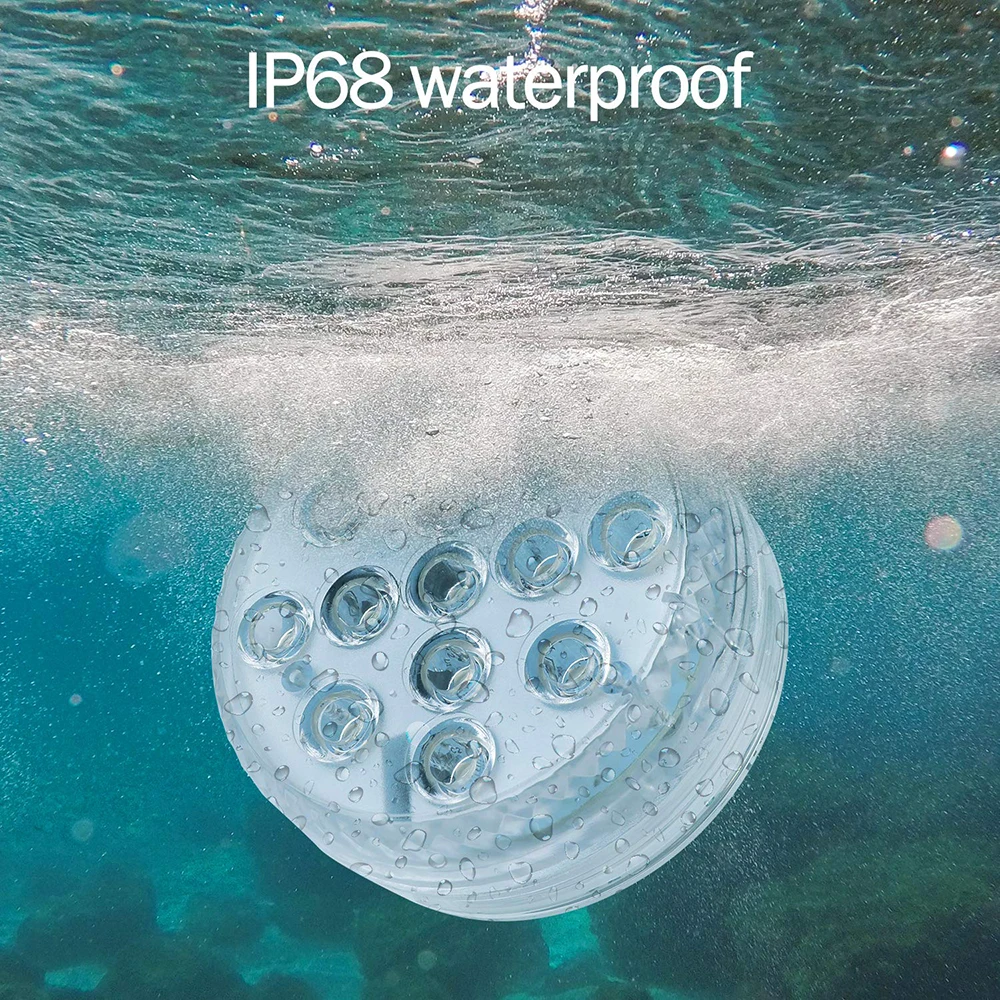 IP68 Baterijos Valdomas Povandeninis LED Žibintai Vandeniui Naktį Lempa LED Povandeninis Šviesos Žuvų Bakas Vaza Vestuves D30