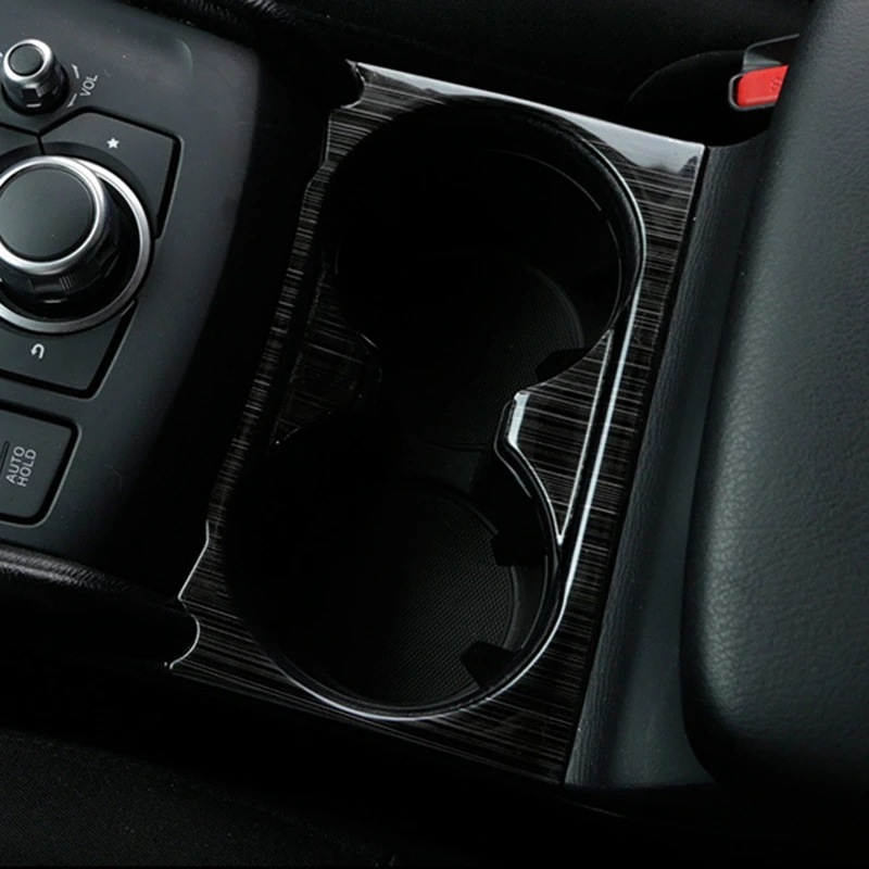 3PCS Automobilių Pavarų Perjungimo Konsolės Skydelio Dangtelį Apdaila, Puodelio Laikiklis Dangtelio Mazda CX-5 CX5 2017-2020 LHD Juodosios Brūkšniuotosios