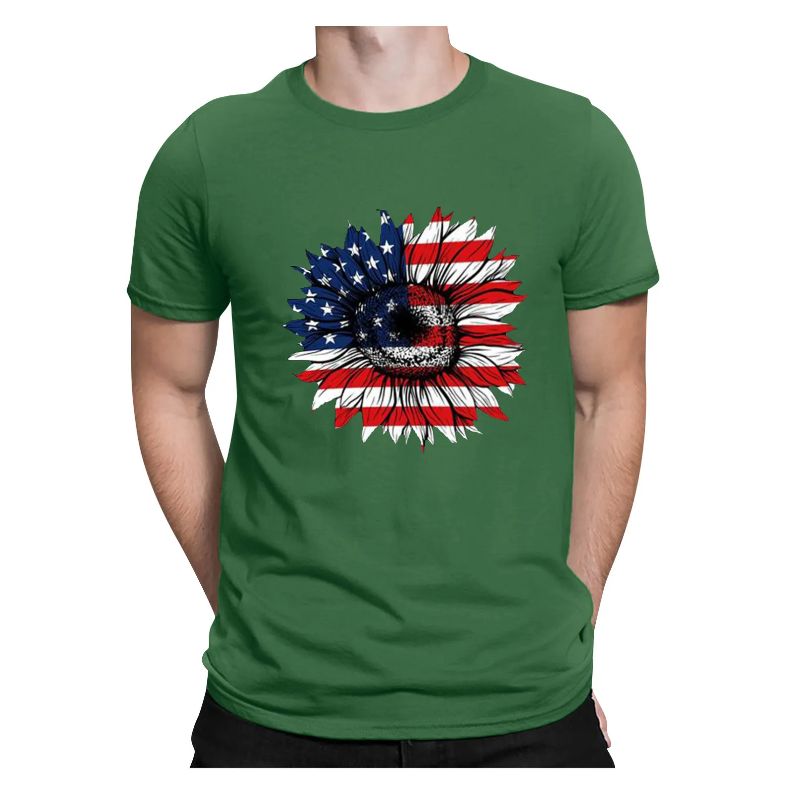 Vyriški Vasaros 3D Skaitmeninis Spausdinimas Nepriklausomybės Diena marškinėliai trumpomis Rankovėmis Palaidinė Vyrų Nepriklausomybės Dienai Spausdinti trumpomis Rankovėmis Palaidinė