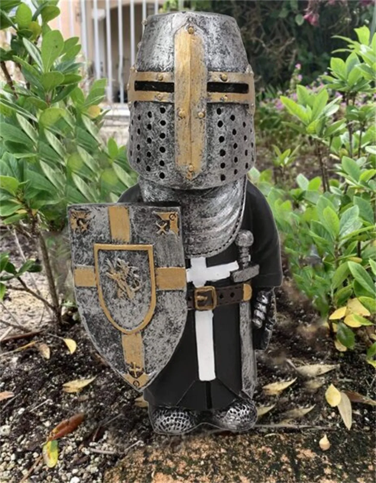 Riteris Nykštukai Guard Medievals Kryžiuočių Riteris Kostiumas Statula Tamplierius Statulėlės Kryžiuočių Statulėlės Kostiumas Šarvai vieną rinkinį（8pcs）