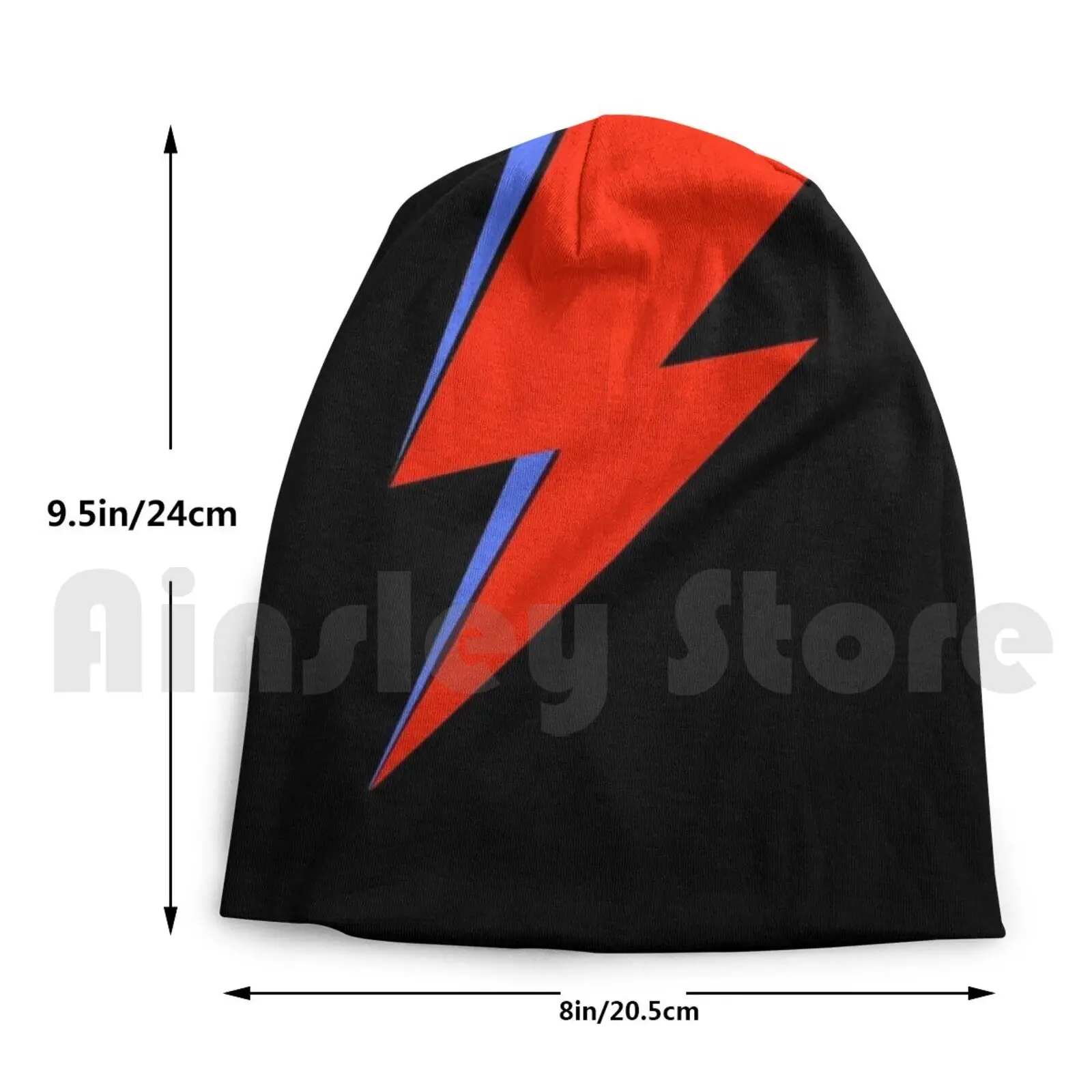 Bowie Ziggy Beanies Puloveris Dangtelis Patogus David Bowie Bowie Ziggy Aladdin Sane Žaibo Lightning Bolt Simbolis