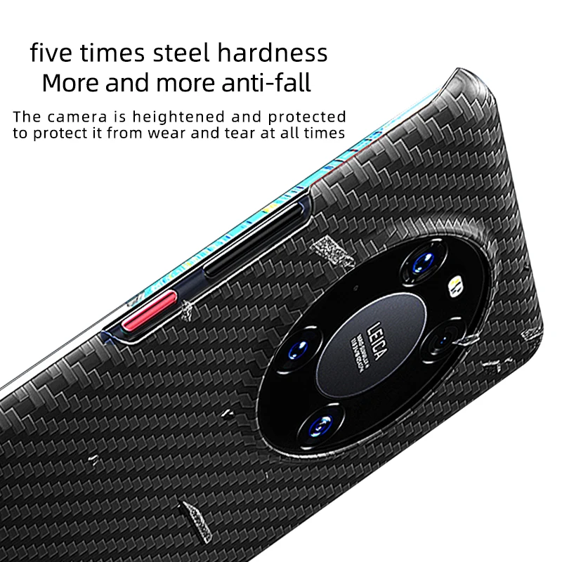 Yierfa Anglies Pluošto Apsaugines Atveju, Huawei Mate 40 Pro Atveju-Ultra plonas Galinio Dangtelio Huwei Mate 40 RS Plus Telefono Korpuso Atveju