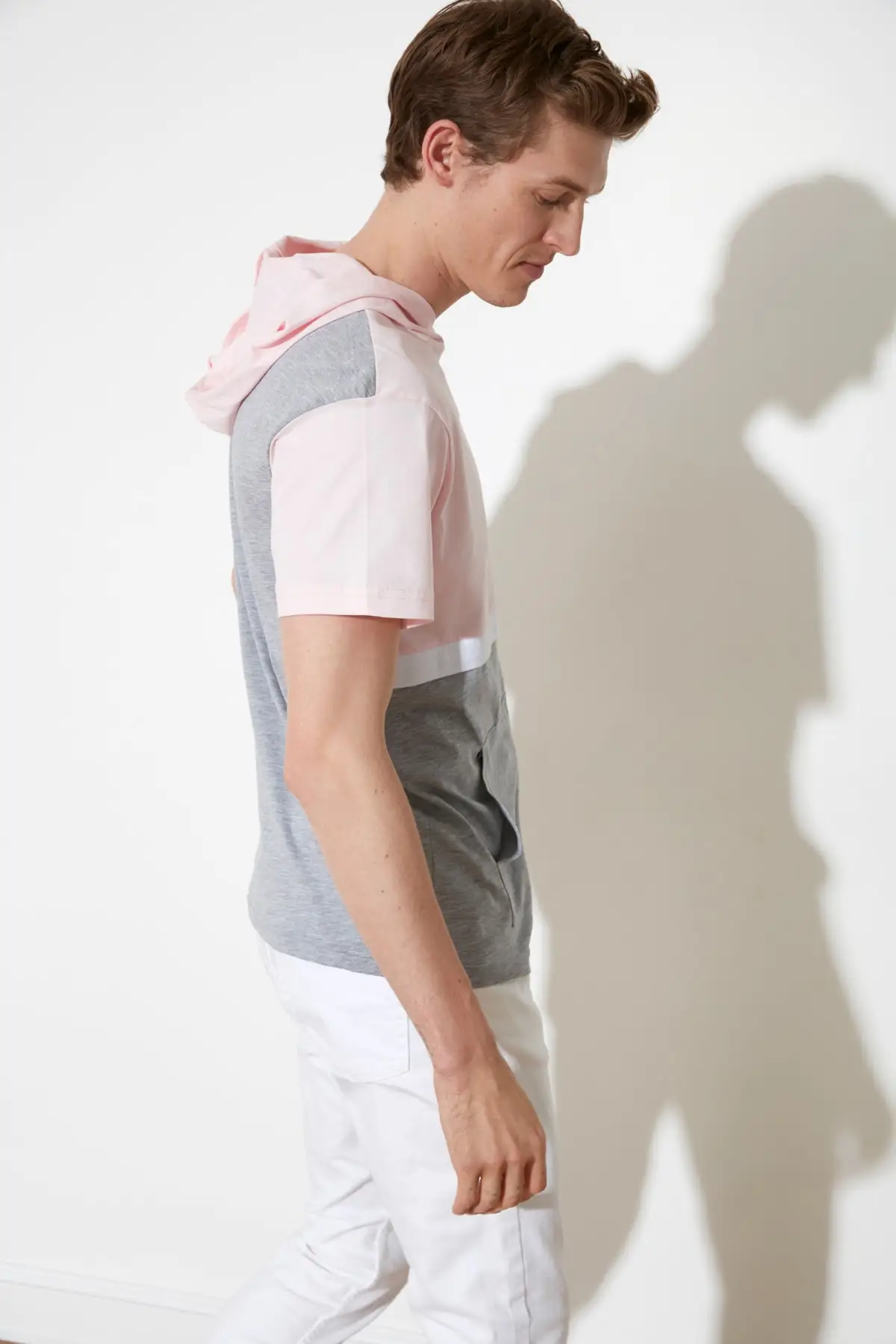 Trendyol Male Hooded T-Shirt TMNSS20TS1359