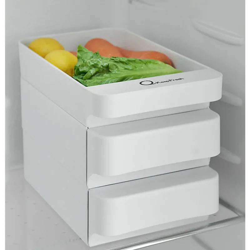 Naujas 3 Sluoksnių Virtuvės Didina Kiaušinių Laikymo Stalčių Šaldytuvą Maisto Organizatorius Lauke Ištraukite Virtuvės Reikmenys Plastikiniai Saugojimo Dėžutė