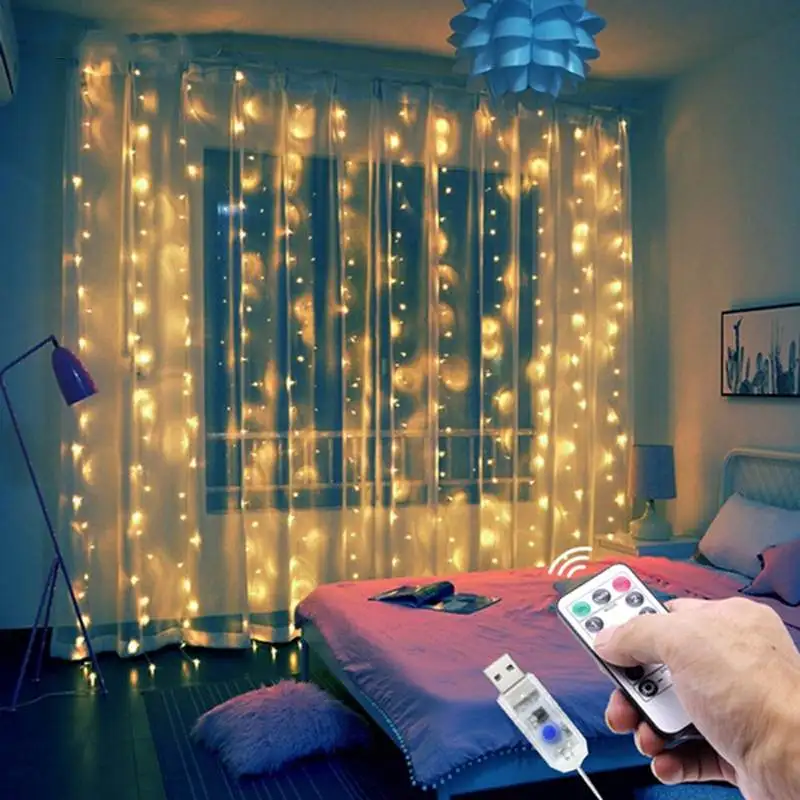 3x3/3x2/3x1M LED String Šviesos diodų (LED Varveklis String Žiburiai Kalėdų Pasakų Žibintai LED Šviesos Užuolaidos String Žibintai, Vestuvių/Šalis