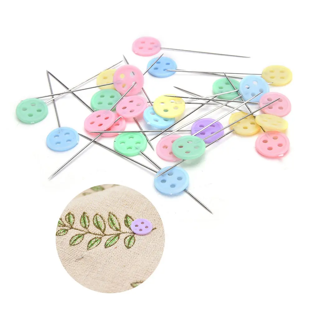 100 Vnt./Pak peteliškę Mygtuką kratinys smeigtukai gėlių pin siuvimo pin Slyvų Formos Siuvimo reikmenys