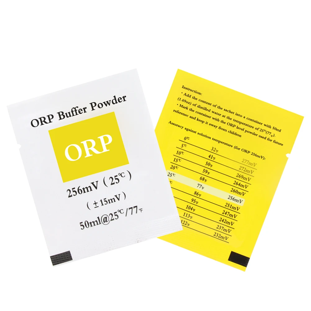 1pcs ORP Kalibravimo Buferis Milteliai 256mV oksidacijos-redukcijos Potencialą Analizatorius Testo Pen Korekcija ORP Kalibravimo Tirpalas 30% nuolaida