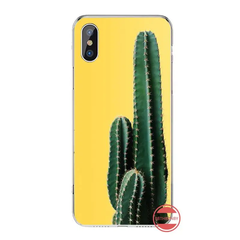 Kaktusas Gėlių Lapų Telefono dėklas Skirtas iphone 12 5 5s 5c se 6 6s 7 8 plus x xs xr 11 pro max
