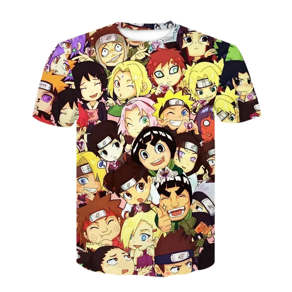 2021 Vasaros Mados Animacinių filmų Anime Harajuku vyriški marškinėliai Vyrams Anime 3D Spausdinimo Berniukai Drabužių Streetwear