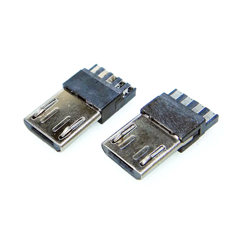 20pcs 50pcs USB4Pin/5Pin Micro USB Jack Plug kištukinė Jungtis Uosto Jack Uodega Sockect Prijungti Gnybtai, Skirti 