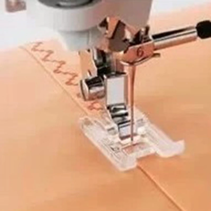 1pcs skaidraus plastiko mados modelio siuvimo mašina pėdelės Satino Siuvinėjimo pėdelės